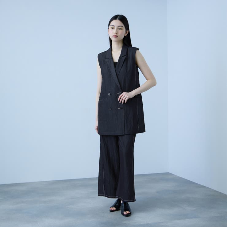 【シーズンレス】ナイロンツイルデニムベスト | VICKY | 詳細画像10 