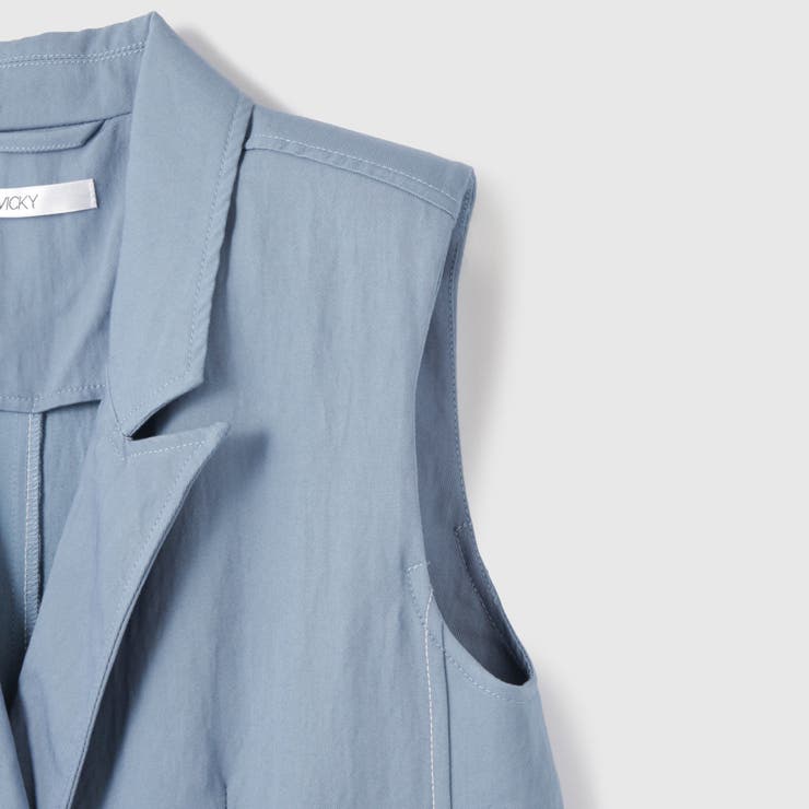 【シーズンレス】ナイロンツイルデニムベスト | VICKY | 詳細画像19 