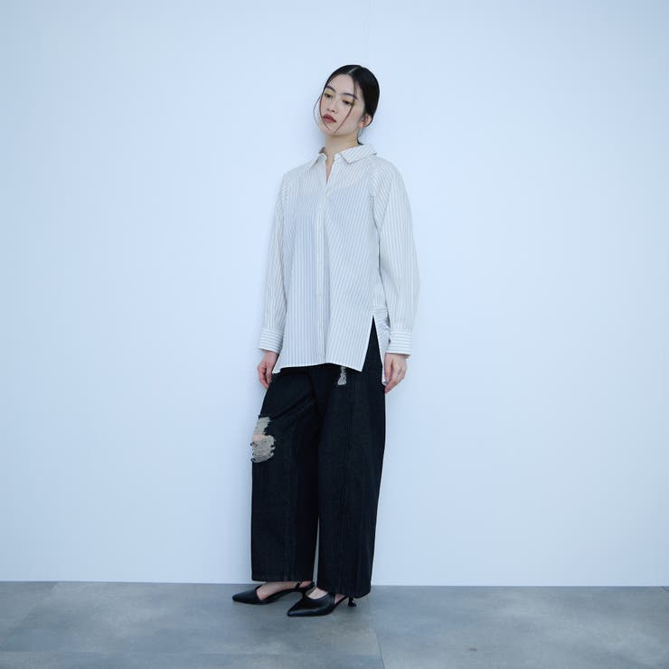 【大人の抜け感】コーマコットンバックフレアシャツ | VICKY | 詳細画像11 