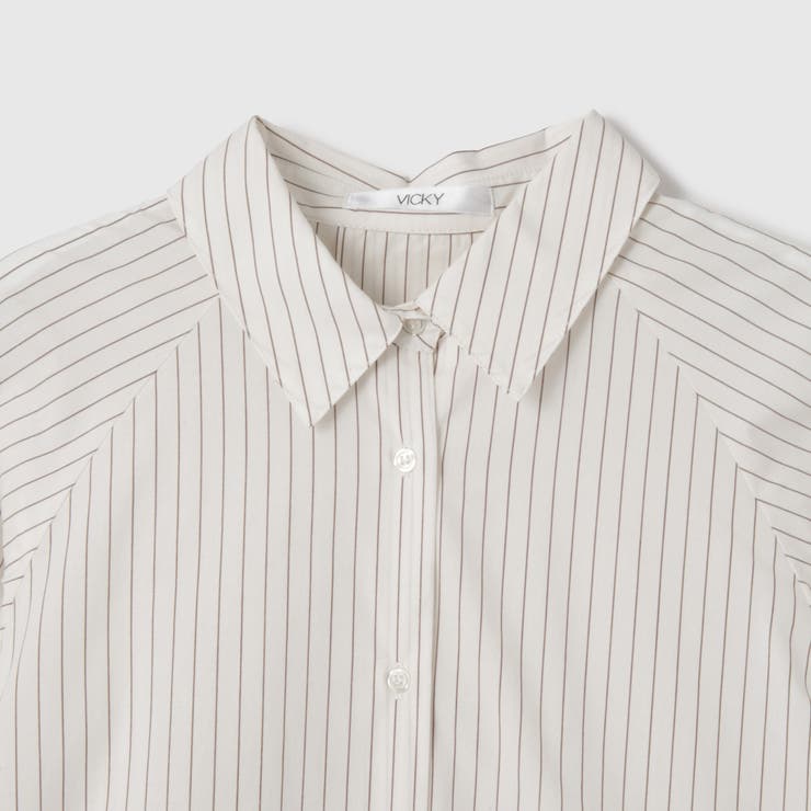 【大人の抜け感】コーマコットンバックフレアシャツ | VICKY | 詳細画像18 