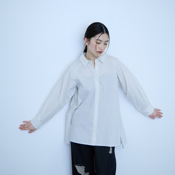 【大人の抜け感】コーマコットンバックフレアシャツ | VICKY | 詳細画像3 