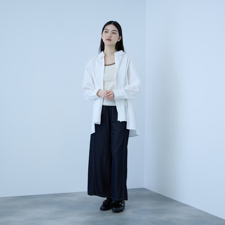 【大人の抜け感】コーマコットンバックフレアシャツ | VICKY | 詳細画像8 