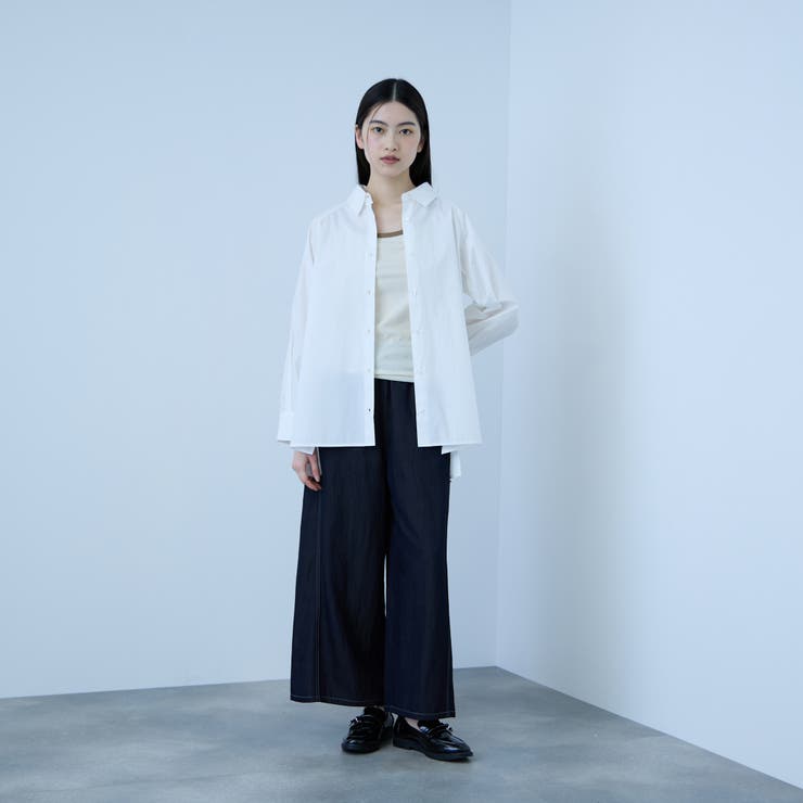 【大人の抜け感】コーマコットンバックフレアシャツ | VICKY | 詳細画像9 