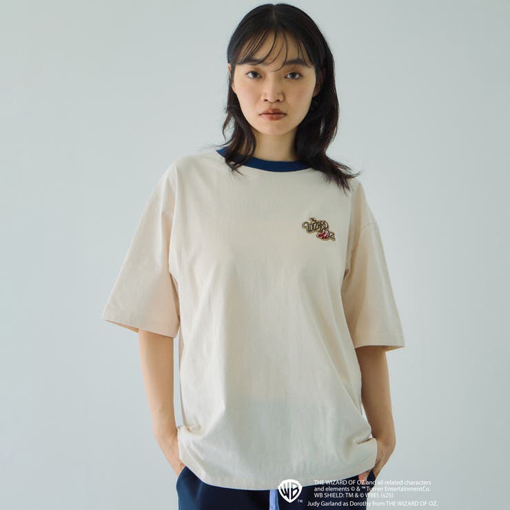 オフホワイト | OZTMリンガーバックプリントTシャツ≪洗濯機で洗える≫ | VICKY