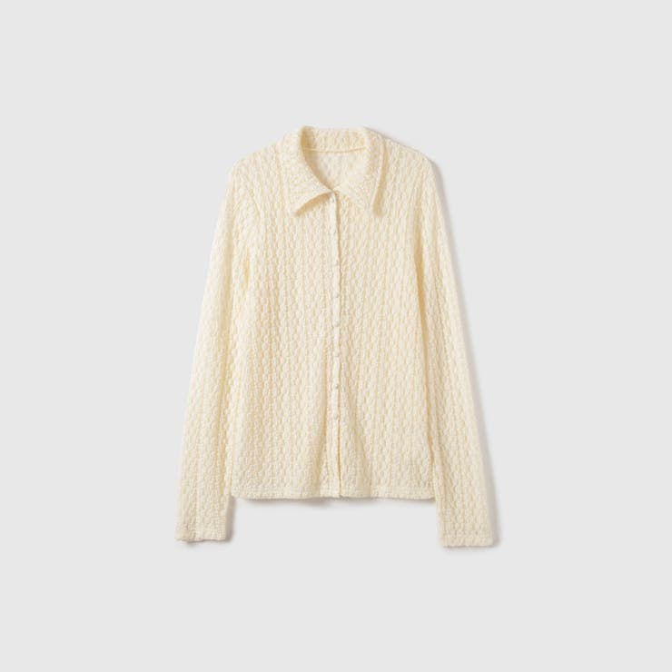 カットレースポロトップス≪手洗い可能≫ | VICKY | 詳細画像12 