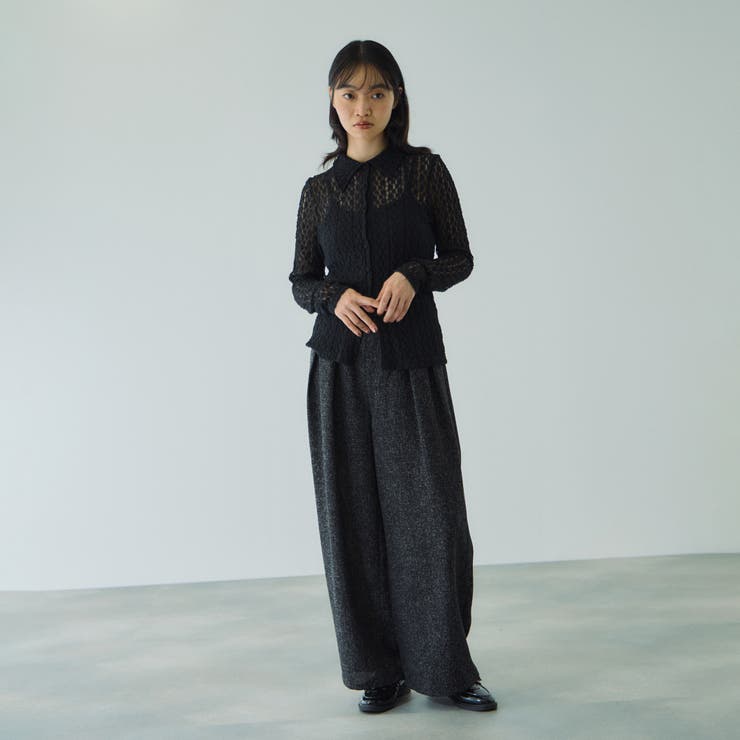 カットレースポロトップス≪手洗い可能≫ | VICKY | 詳細画像9 