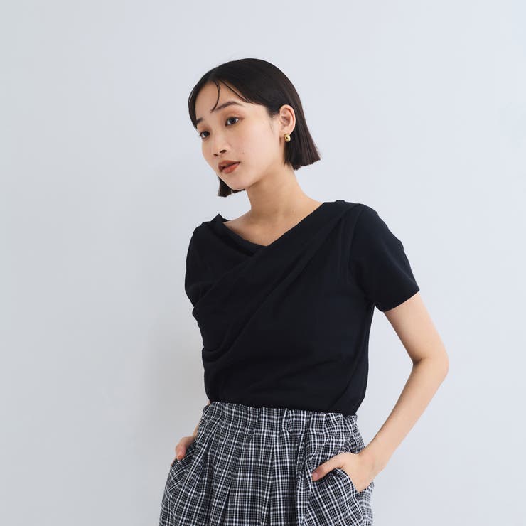 アシンメトリードレープカットソー≪手洗い可能≫ | VICKY | 詳細画像11 