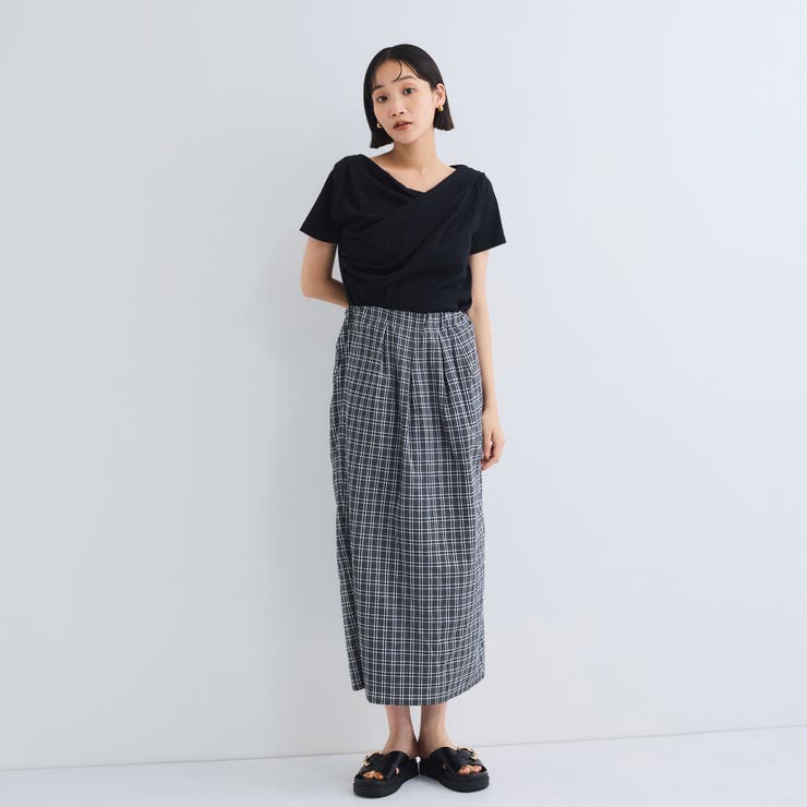 アシンメトリードレープカットソー≪手洗い可能≫ | VICKY | 詳細画像12 