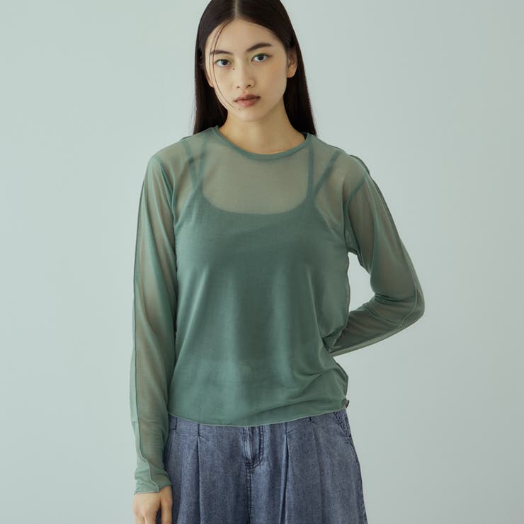 グリーン | セカンドスキンシアープルオーバー≪手洗い可能≫ | VICKY