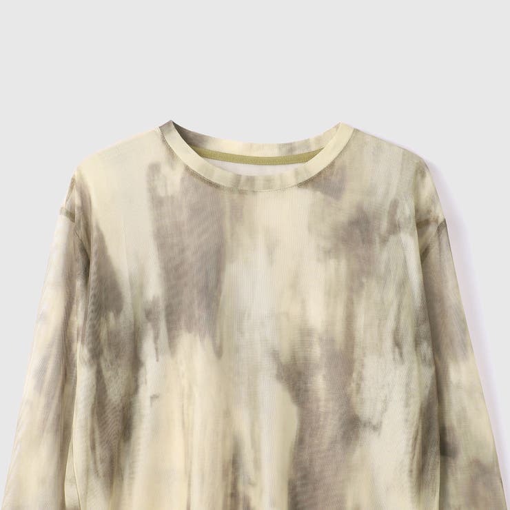 ニュアンスアート柄シアープルオーバー≪手洗い可能≫ | VICKY | 詳細画像15 