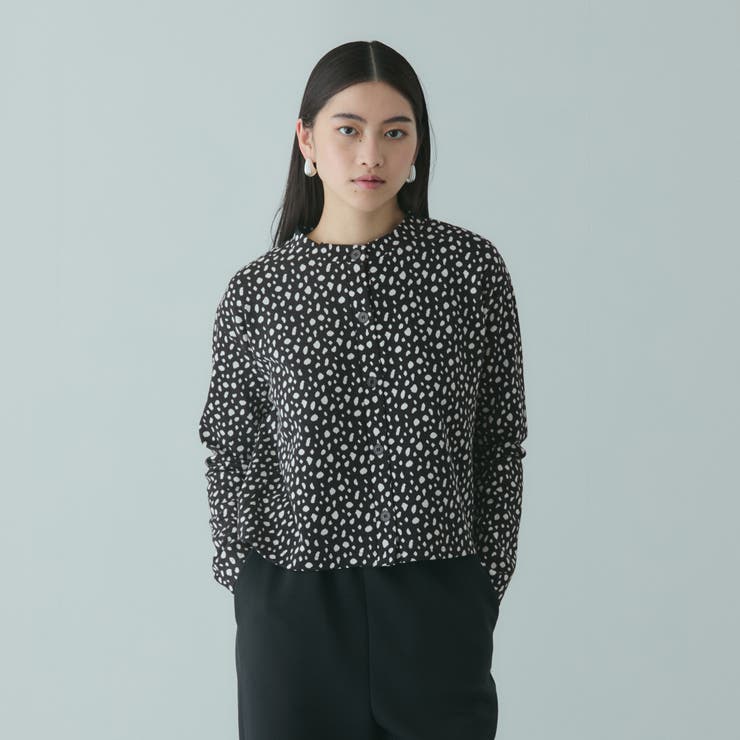 ブラック系その他 | アニマル柄カーディガン≪手洗い可能≫ | VICKY