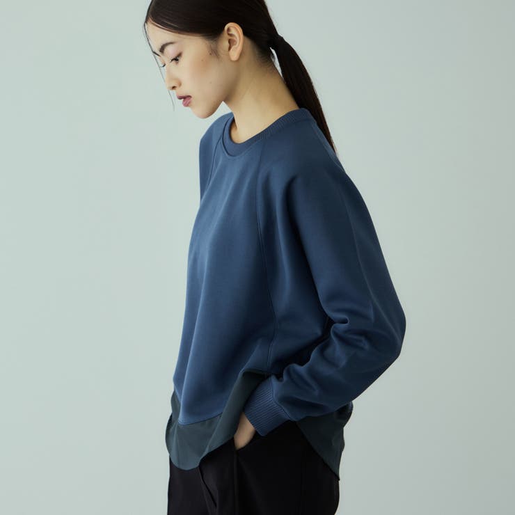 ブルー | 軽量ボンディングバックテールプルオーバー≪洗濯機で洗える≫ | VICKY