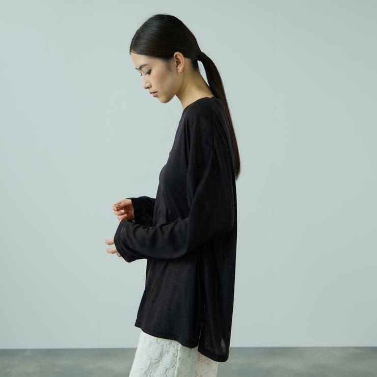 セミシアーオーバーサイズカットソー≪手洗い可能≫ | VICKY | 詳細画像3 