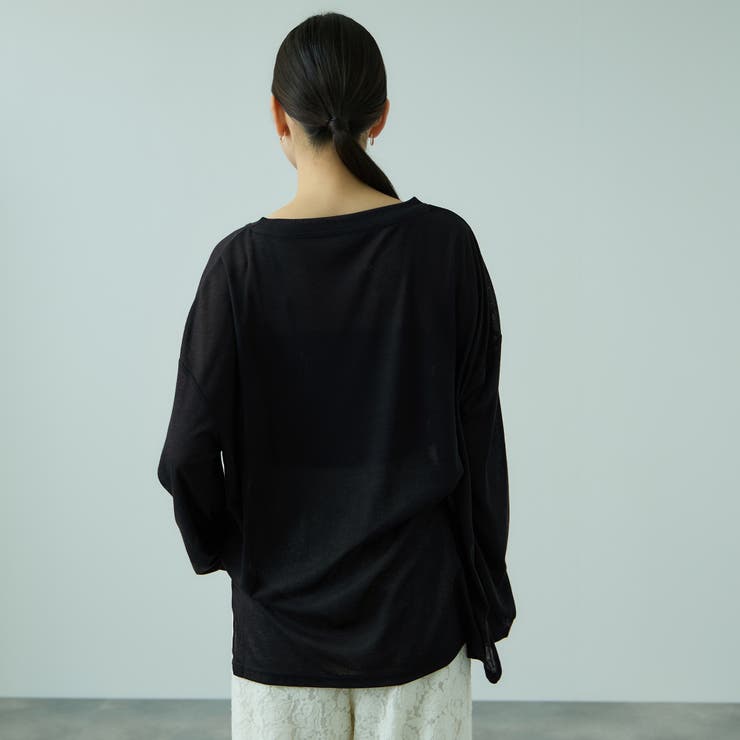 セミシアーオーバーサイズカットソー≪手洗い可能≫ | VICKY | 詳細画像4 