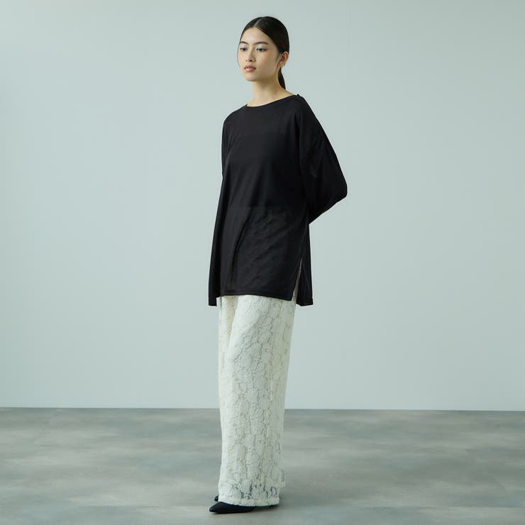 セミシアーオーバーサイズカットソー≪手洗い可能≫ | VICKY | 詳細画像5 