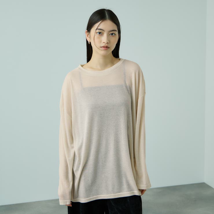 セミシアーオーバーサイズカットソー≪手洗い可能≫ | VICKY | 詳細画像8 