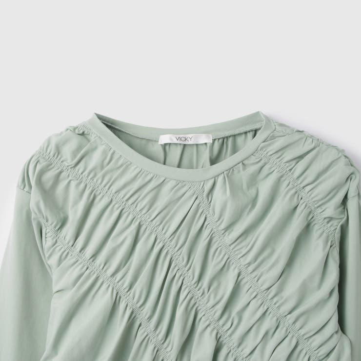 ギャザーラインフロントカットソー≪洗濯機で洗える≫ | VICKY | 詳細画像18 