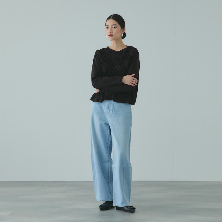 ギャザーラインフロントカットソー≪洗濯機で洗える≫ | VICKY | 詳細画像7 