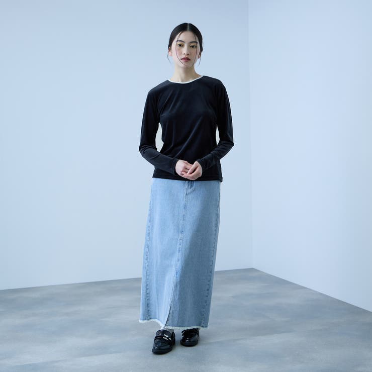 シアーベロアロングスリーブカットソー【日本製】 | VICKY | 詳細画像11 