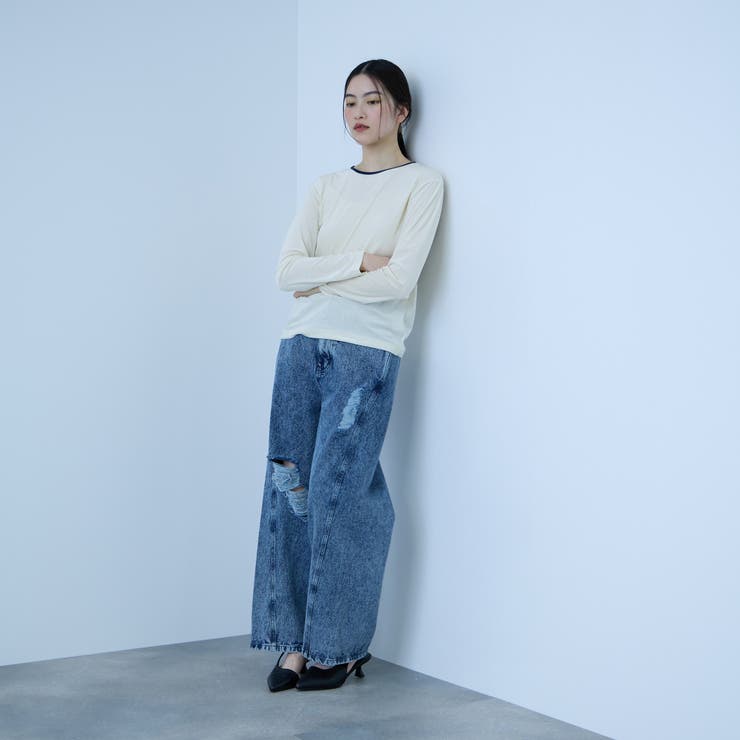 シアーベロアロングスリーブカットソー【日本製】 | VICKY | 詳細画像11 