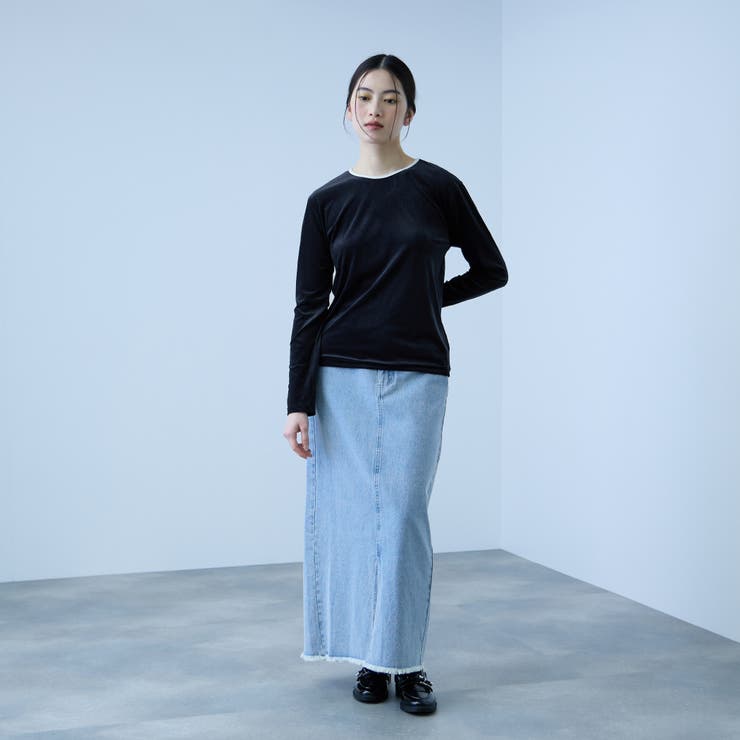 シアーベロアロングスリーブカットソー【日本製】 | VICKY | 詳細画像12 