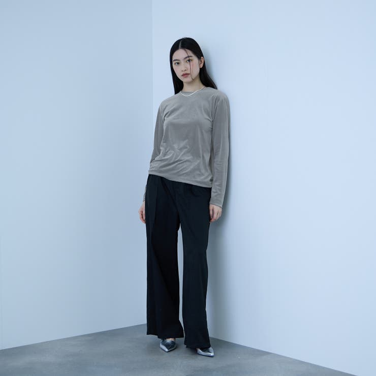 シアーベロアロングスリーブカットソー【日本製】 | VICKY | 詳細画像14 