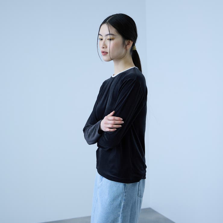 シアーベロアロングスリーブカットソー【日本製】 | VICKY | 詳細画像3 