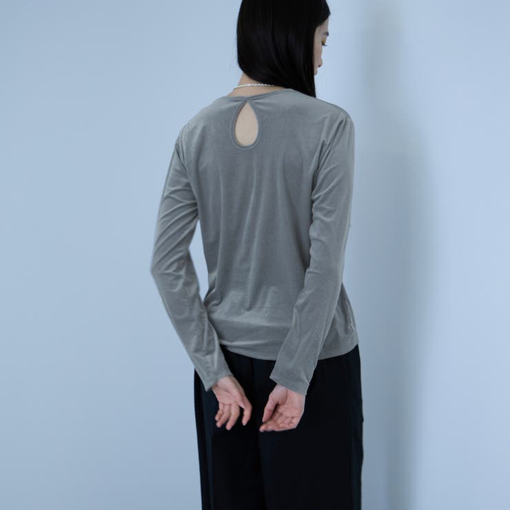 シアーベロアロングスリーブカットソー【日本製】 | VICKY | 詳細画像7 