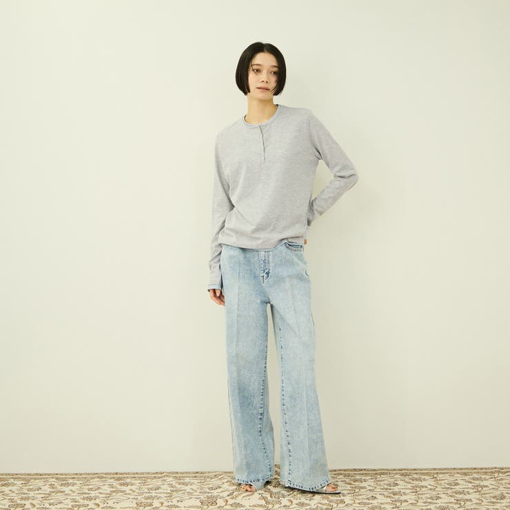 ヘンリーネックレイヤードTシャツ | VICKY | 詳細画像13 