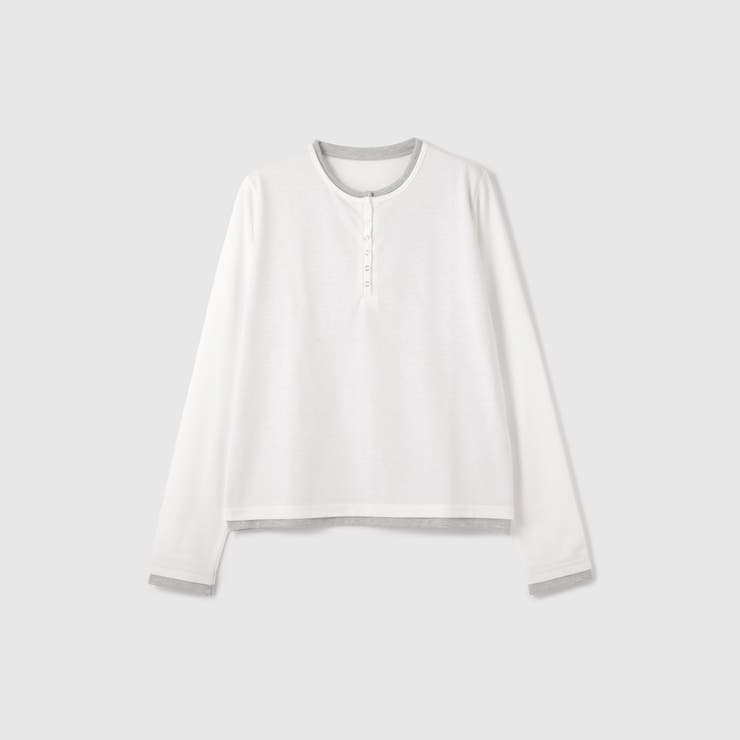 ヘンリーネックレイヤードTシャツ | VICKY | 詳細画像14 