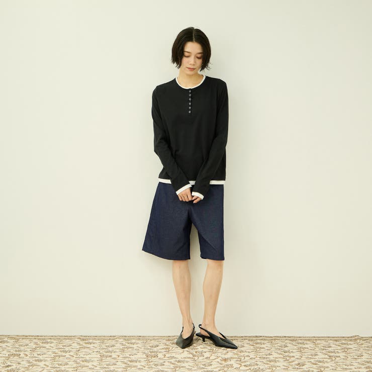 ヘンリーネックレイヤードTシャツ | VICKY | 詳細画像7 