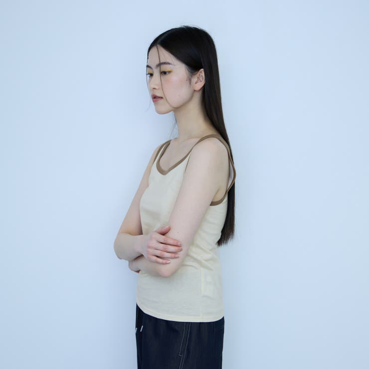 バイカラーパイピングタンクトップ | VICKY | 詳細画像10 