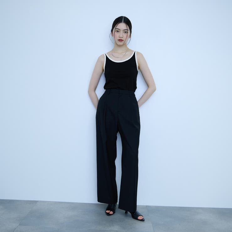 バイカラーパイピングタンクトップ | VICKY | 詳細画像15 