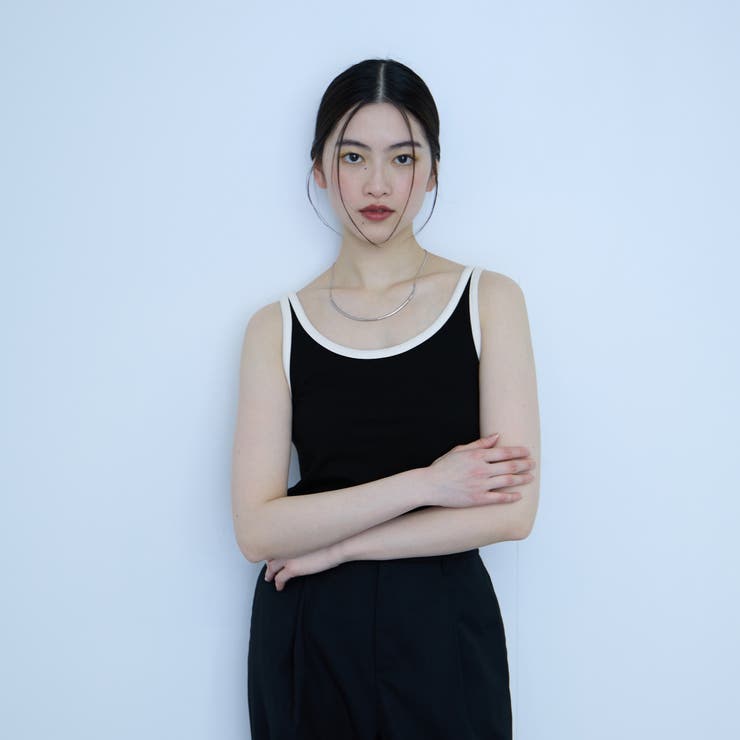 バイカラーパイピングタンクトップ | VICKY | 詳細画像2 