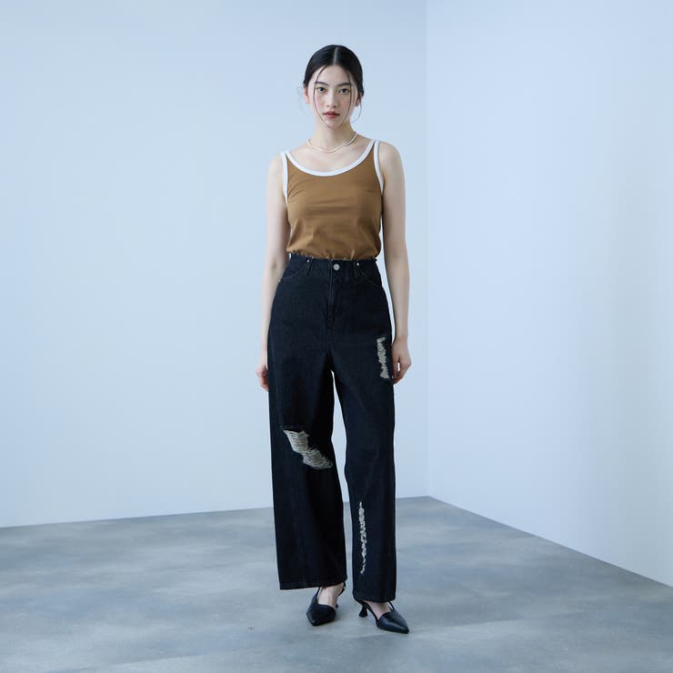 バイカラーパイピングタンクトップ | VICKY | 詳細画像26 