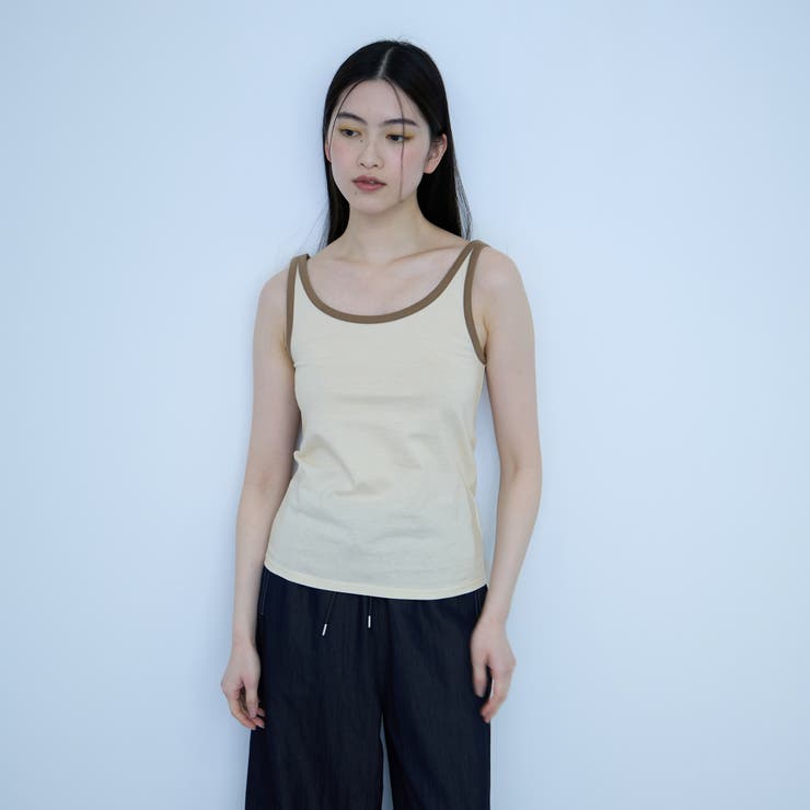 バイカラーパイピングタンクトップ | VICKY | 詳細画像7 