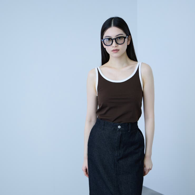 バイカラーパイピングタンクトップ | VICKY | 詳細画像8 