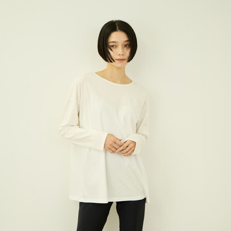 オフホワイト | 【一日、清潔感。】汗じみケア ひんやりロングスリーブ | VICKY
