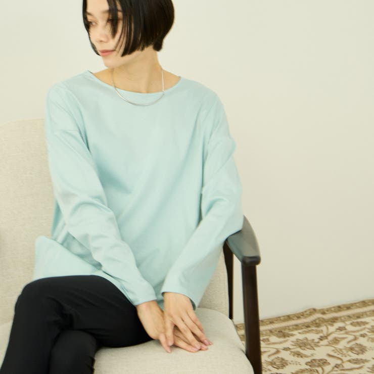 ブルー | 【一日、清潔感。】汗じみケア ひんやりロングスリーブ | VICKY