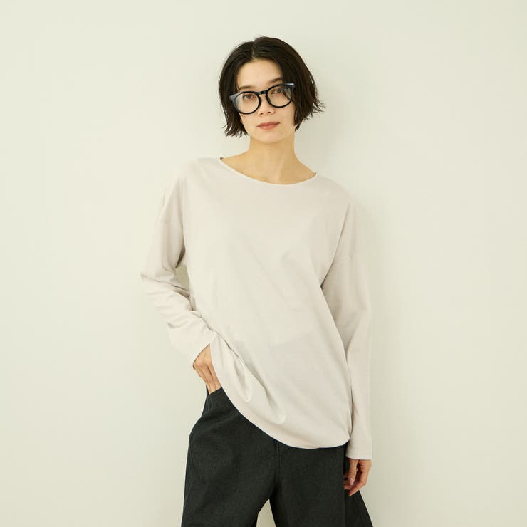 ライトグレー | 【一日、清潔感。】汗じみケア ひんやりロングスリーブ | VICKY