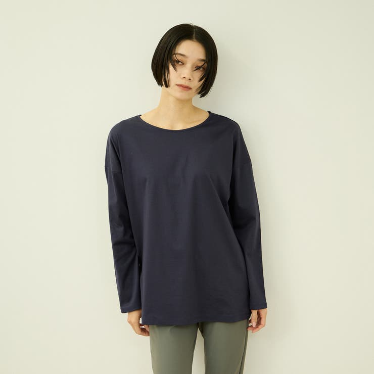 チャコールグレー | 【一日、清潔感。】汗じみケア ひんやりロングスリーブ | VICKY