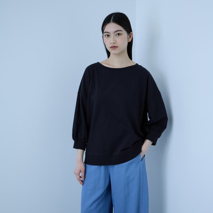 ネイビー | 【着回し抜群】マルチネックスウェット | VICKY