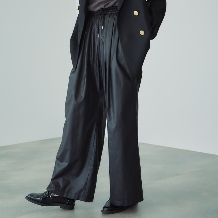 シアーレザー調イージーテーパードパンツ≪手洗い可能≫ | VICKY | 詳細画像10 