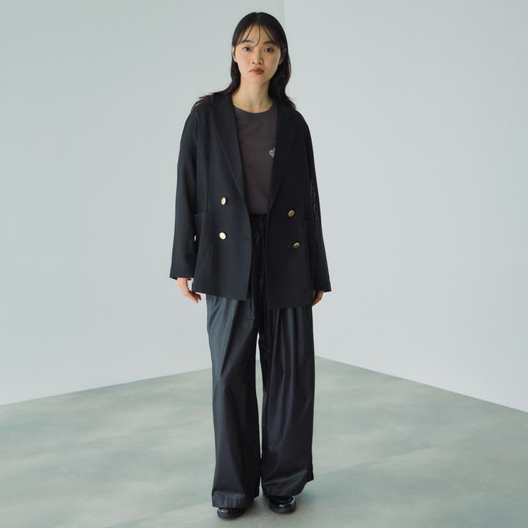 シアーレザー調イージーテーパードパンツ≪手洗い可能≫ | VICKY | 詳細画像16 