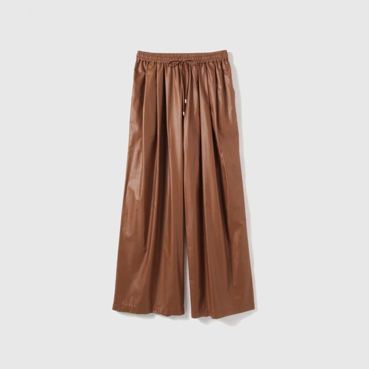 シアーレザー調イージーテーパードパンツ≪手洗い可能≫ | VICKY | 詳細画像18 