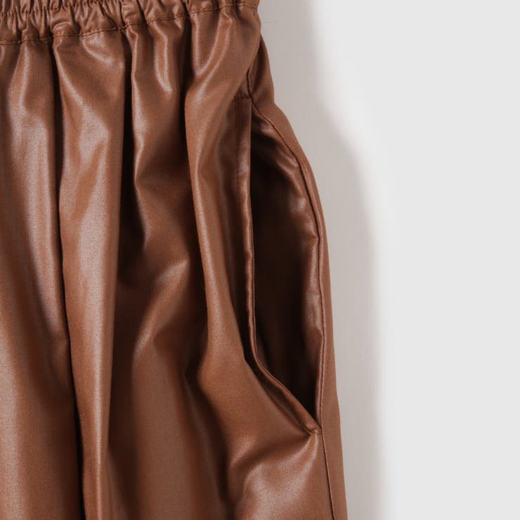 シアーレザー調イージーテーパードパンツ≪手洗い可能≫ | VICKY | 詳細画像21 