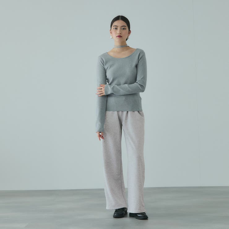 配色ドッキングスウェットパンツ≪セットアップ対応/手洗い可能≫ | VICKY | 詳細画像17 