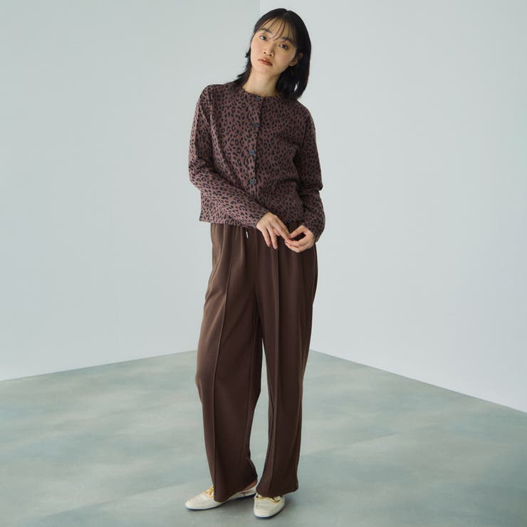 ミニ裏毛ピンタックワイドパンツ≪手洗い可能≫ | VICKY | 詳細画像10 