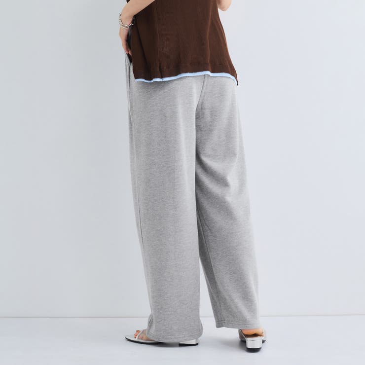 ミニ裏毛ピンタックワイドパンツ≪手洗い可能≫ | VICKY | 詳細画像11 