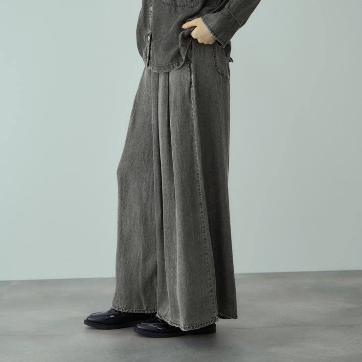 リヨセルタックフレアパンツ≪洗濯機で洗える≫ | VICKY | 詳細画像8 